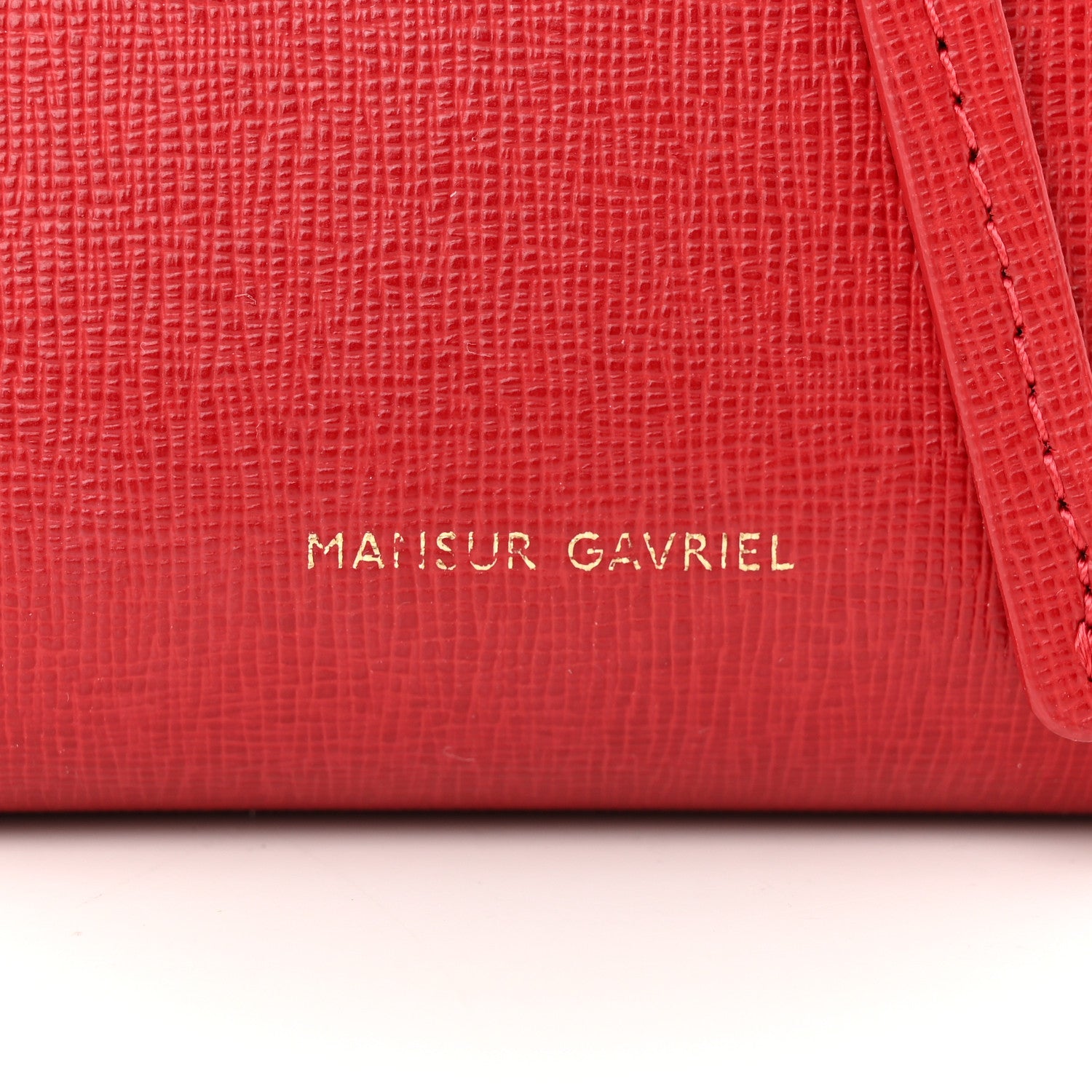 Mansur Gavriel Calfskin Mini Mini Bucket Bag Flamma 6 of 10