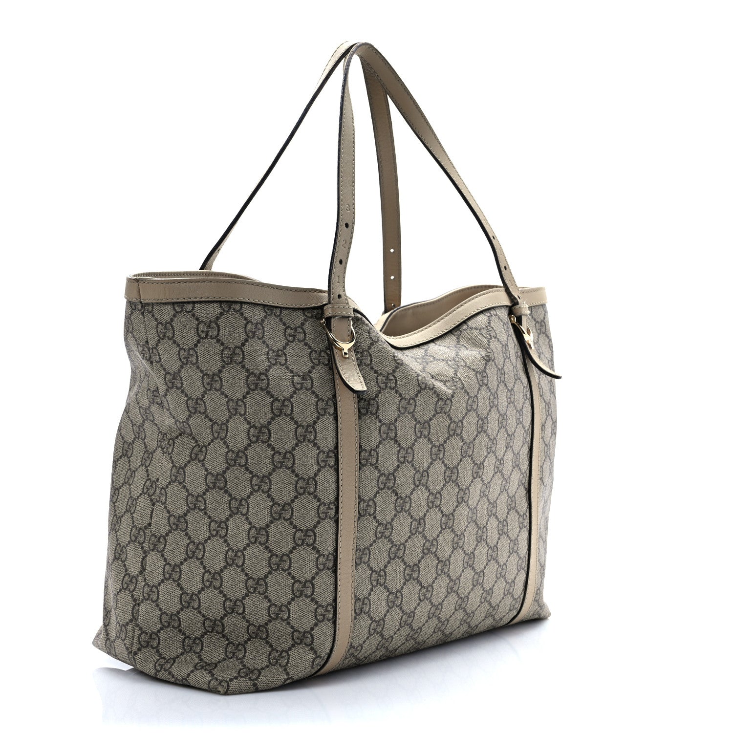 Gucci GG Supreme Monogram Medium Nice Tote Beige 2 of 11