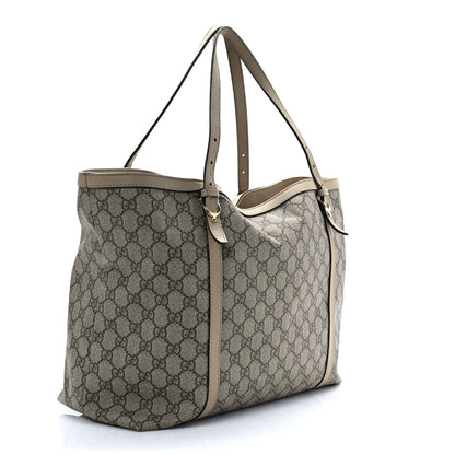 Gucci GG Supreme Monogram Medium Nice Tote Beige 2 of 11