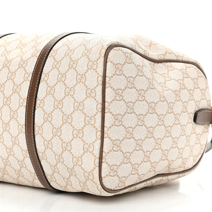 Gucci GG Supreme Monogram Calfskin Medium Nice Boston New Mystic White Beige Brown 11 of 16