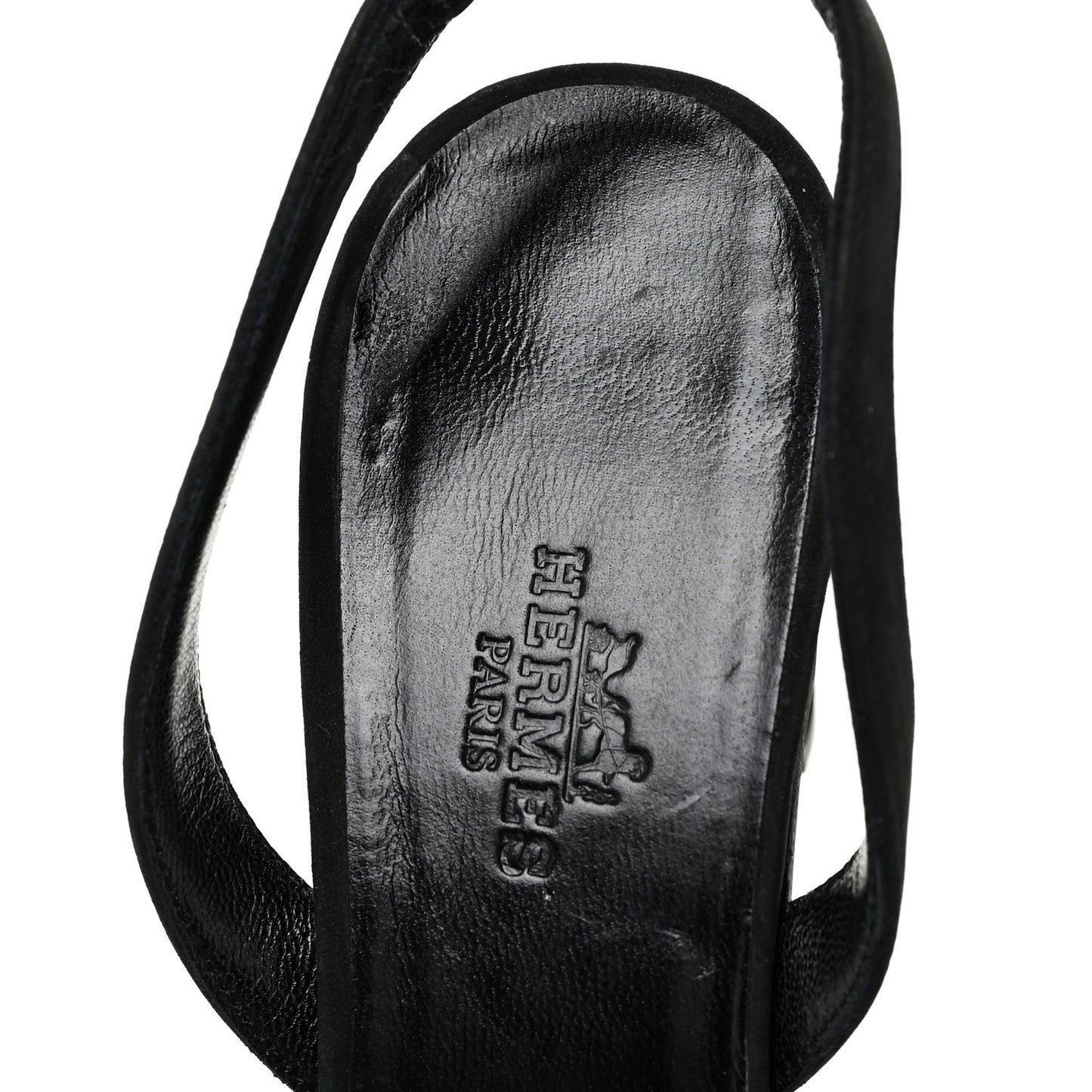 Suede Slingback Sandals 37.5 Black