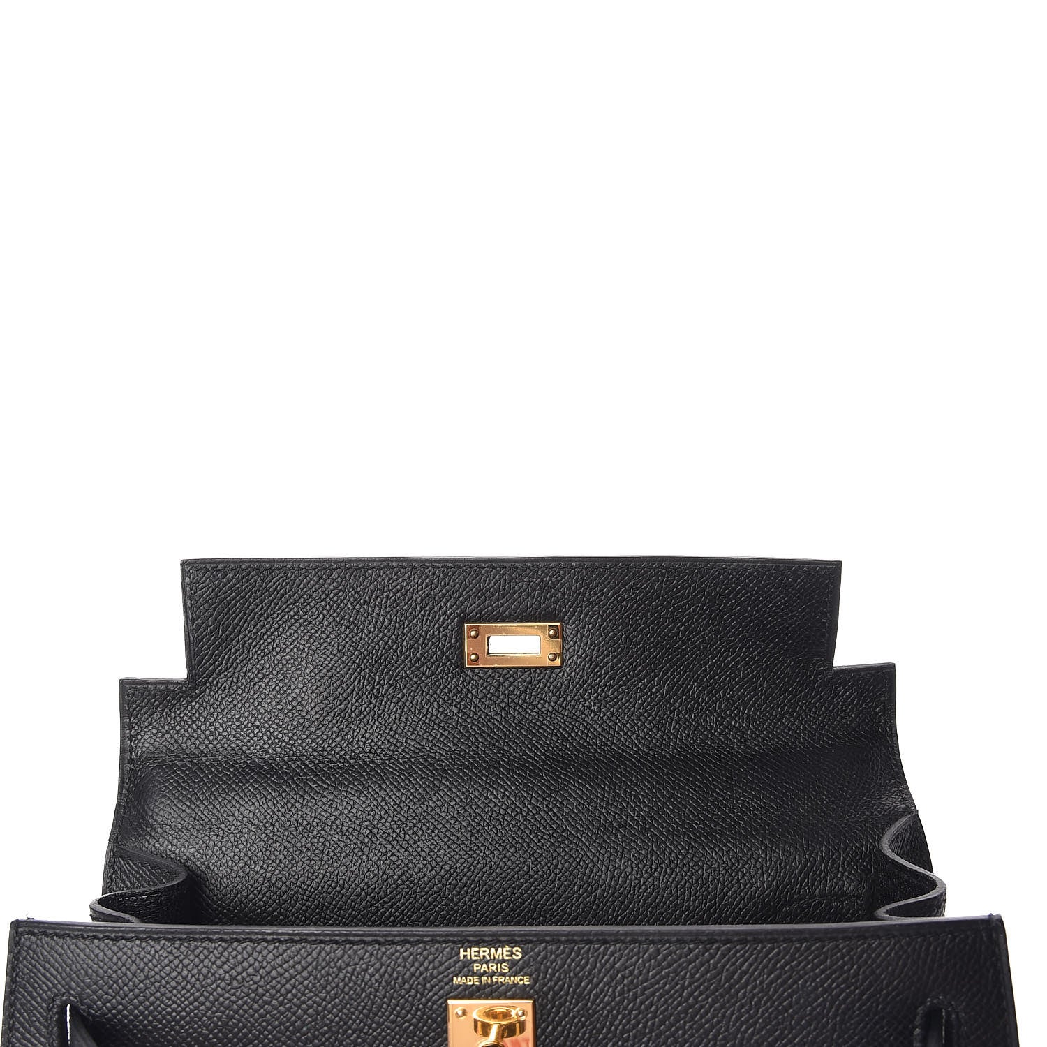 Hermes Epsom Kelly Sellier 25 Black 28 of 34