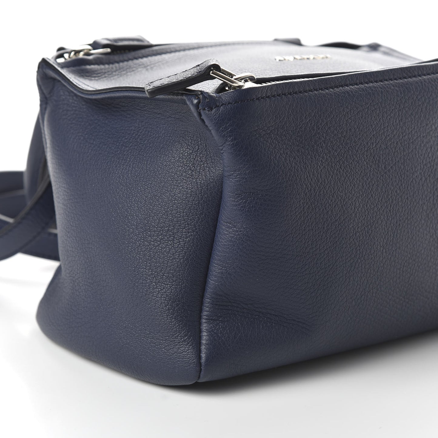 Sugar Goatskin Small Pandora Deep Blue