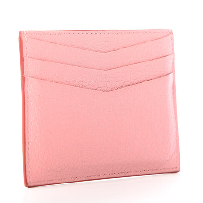 Miu Miu Goatskin Madras Heart Card Case Rosa 3 of 8