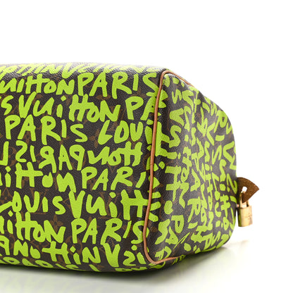 Louis Vuitton Monogram Graffiti Speedy 30 Green 8 of 8