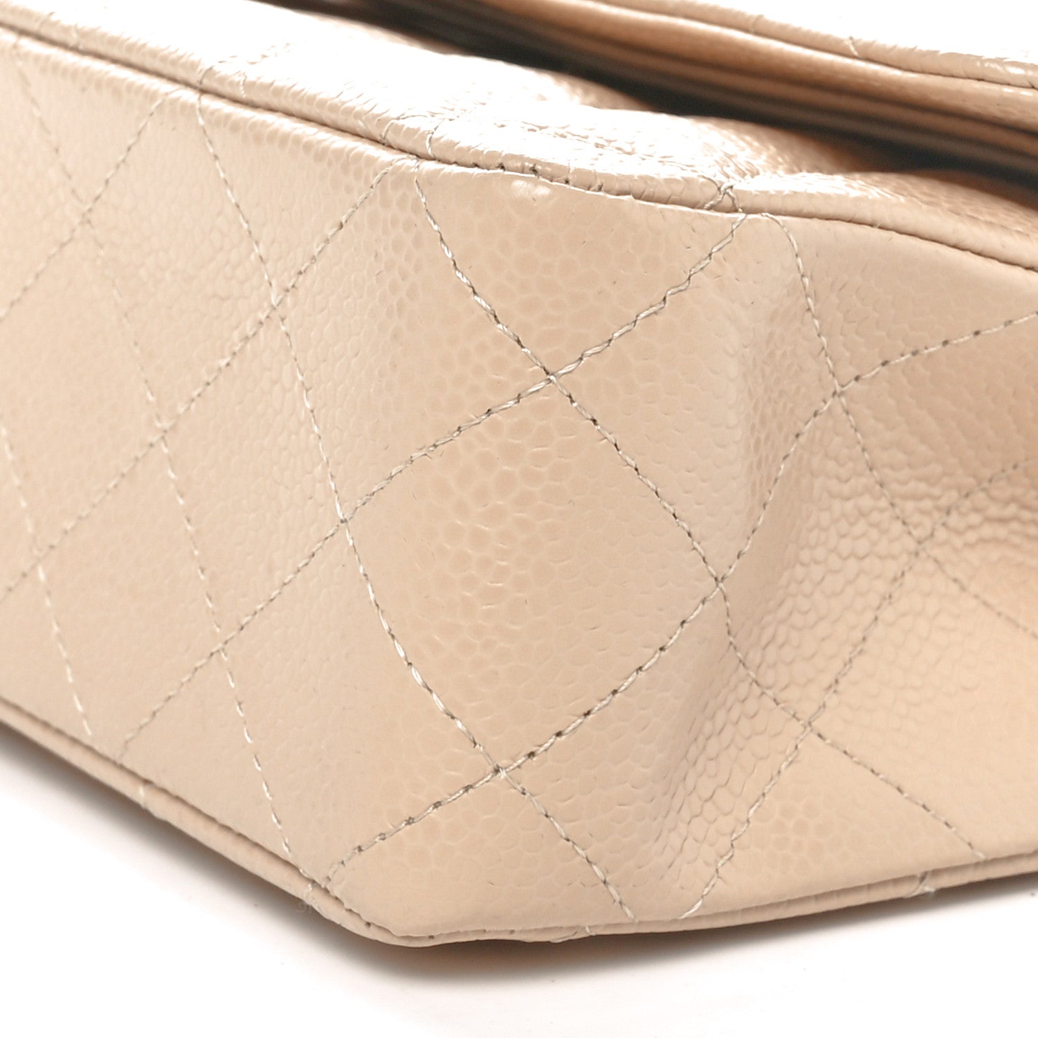 Chanel Caviar Quilted Medium Double Flap Beige 10 of 10