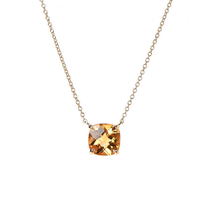 Tiffany 18K Yellow Gold Citrine Sparklers Pendant Necklace 4 of 6