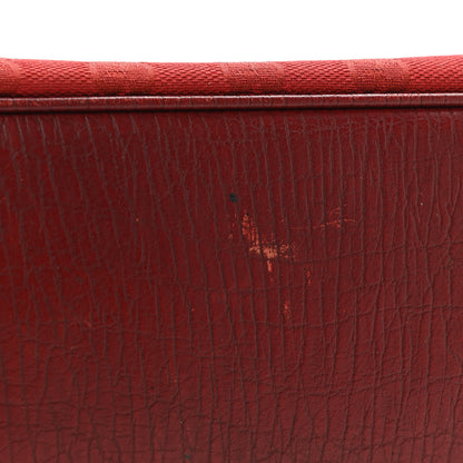 Gucci Monogram Small Bamboo Tote Red 12 of 13