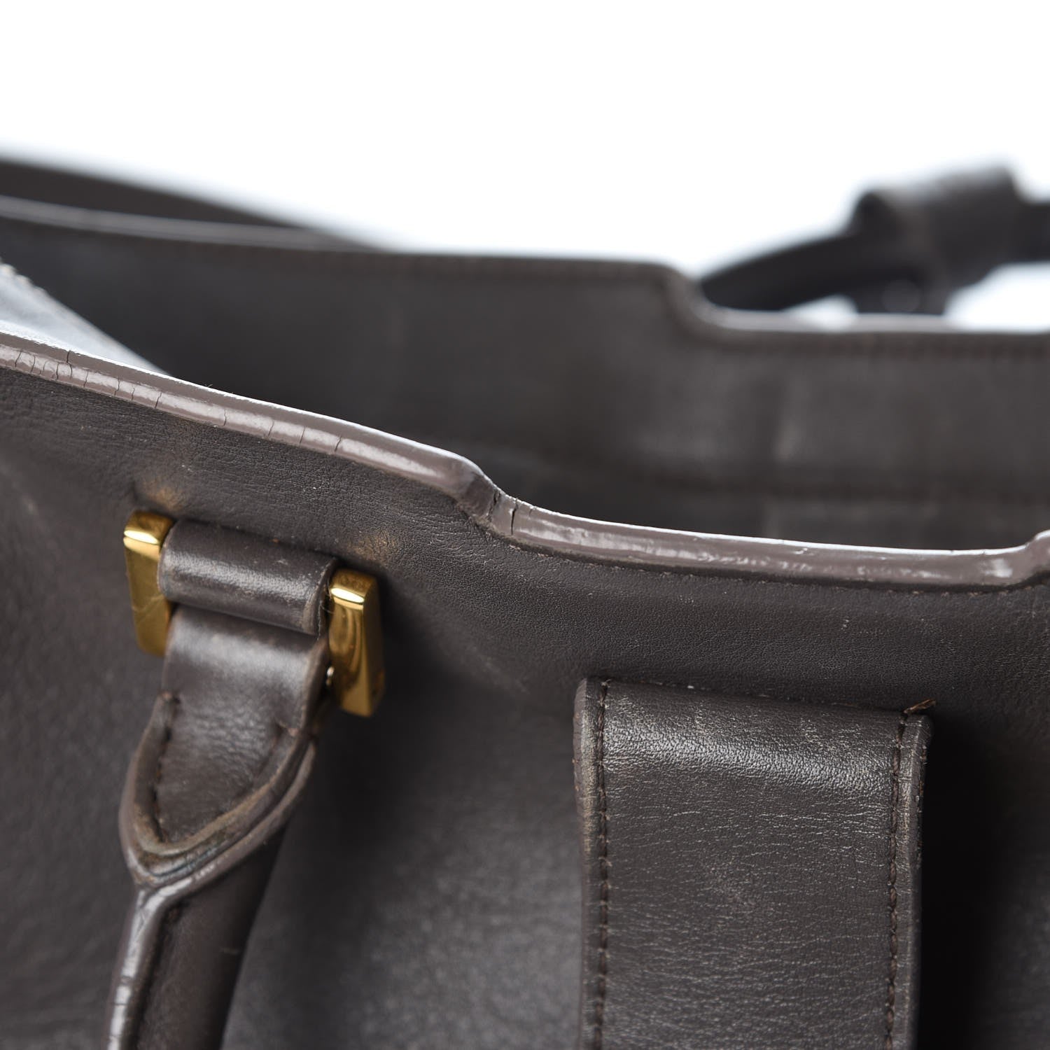 Saint Laurent Calfskin Small Classic Y Cabas Grey 15 of 24