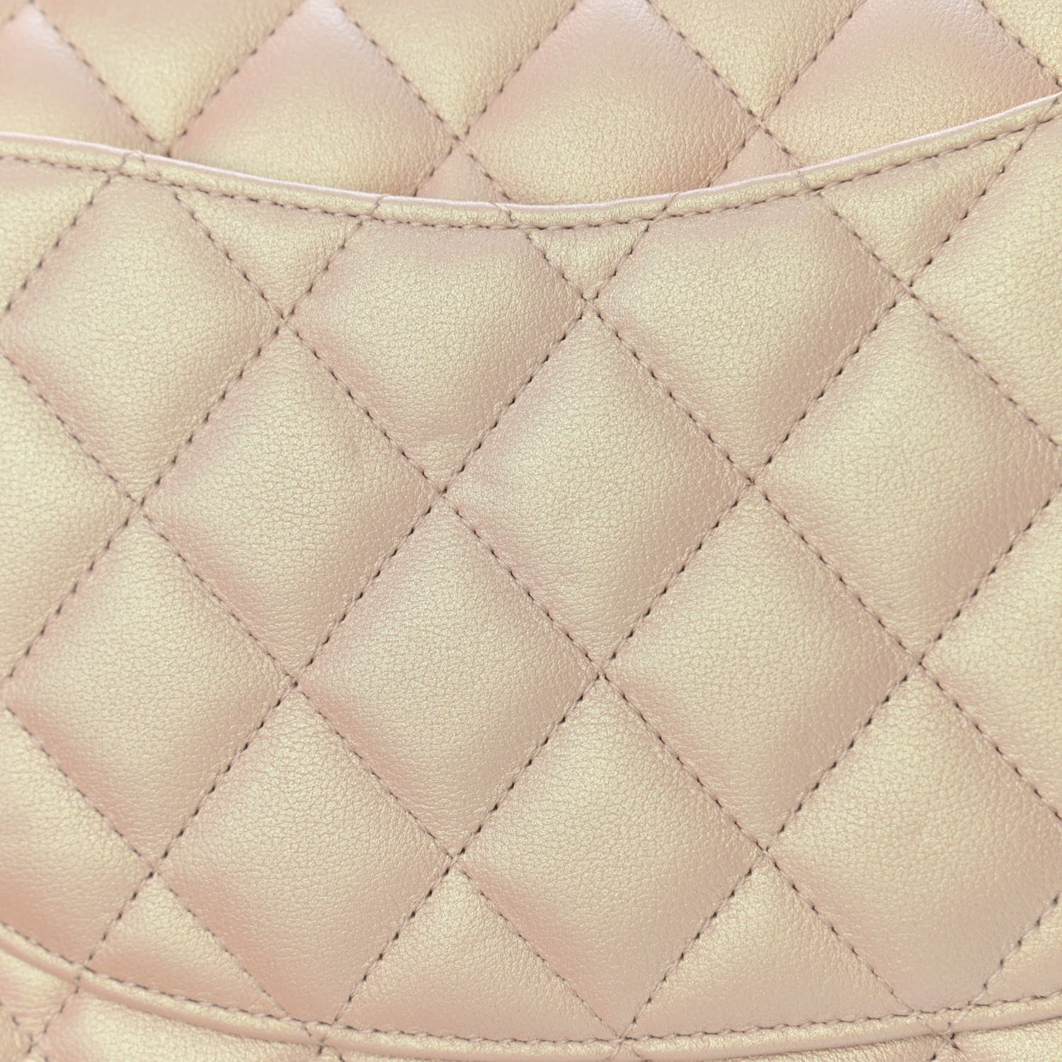 Chanel Iridescent Calfskin Quilted Medium Double Flap Beige 12 of 14