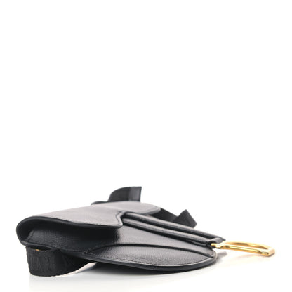 Christian Dior Grained Calfskin Saddle Belt Bag Black 4 of 9