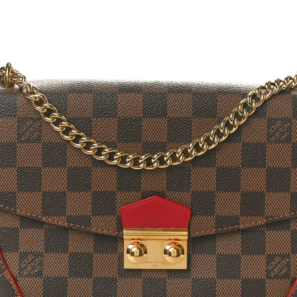 Louis Vuitton Damier Ebene Caissa Clutch Cherry 7 of 9
