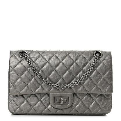 Chanel Metallic Aged Calfskin 2.55 Reissue 225 Flap Silver 1 of 10