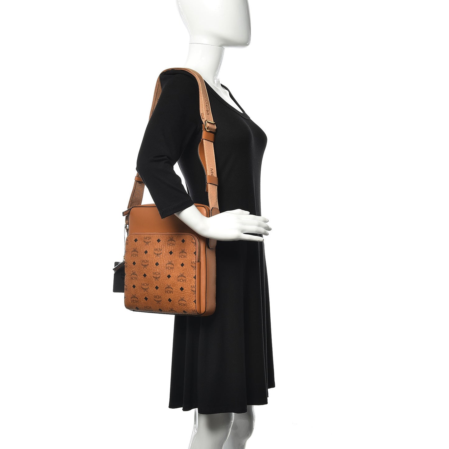 Calfskin Visetos Ottomar Messenger Cognac