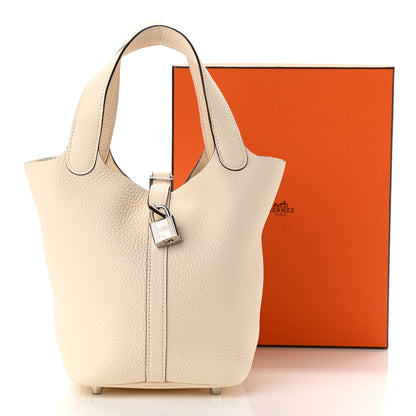 Hermes Taurillon Clemence Picotin Lock 18 PM Nata 11 of 11