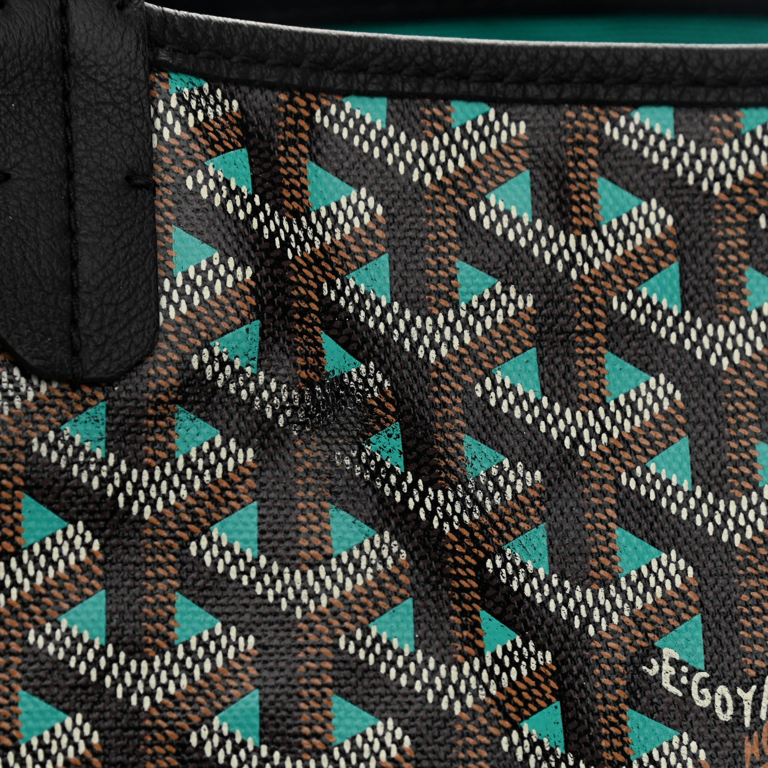 Goyard Goyardine Saint Louis Claire Voie GM Black Opaline 13 of 16