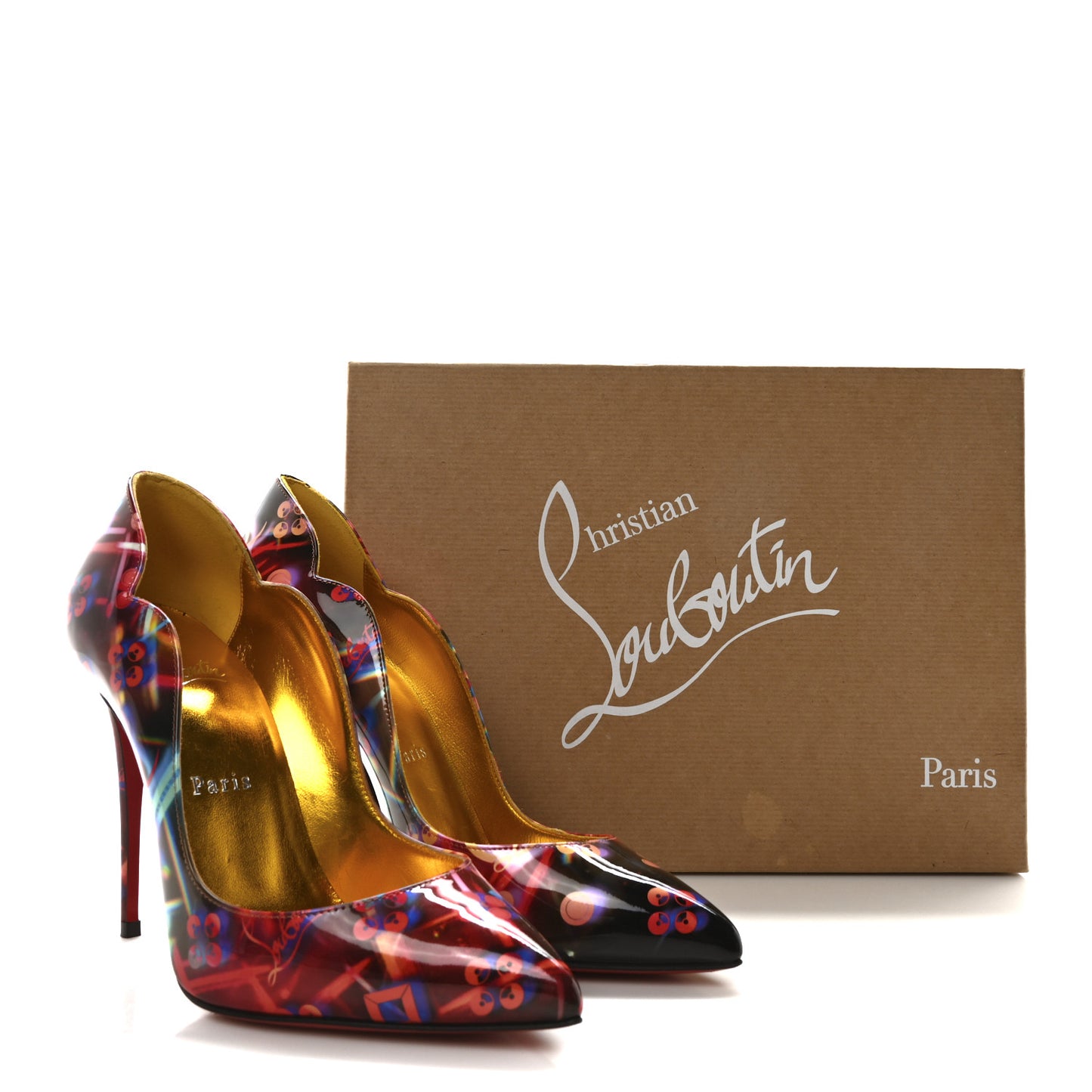 Patent Discolaser Hot Chick 100 Pumps 37 Multicolor Lin Yellow