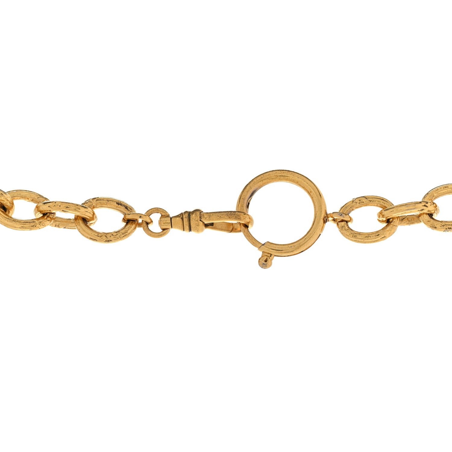Chanel CC Chain Pendant Necklace Gold 5 of 7
