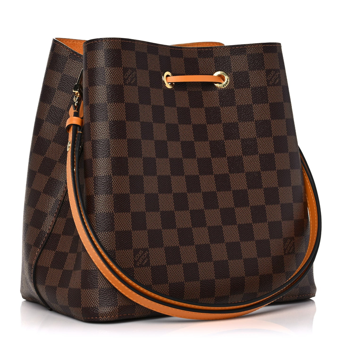 Damier Ebene Neonoe MM Safran