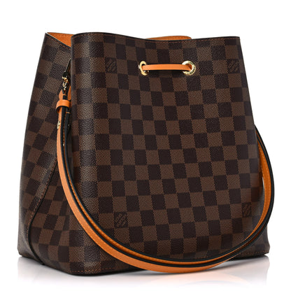 Louis Vuitton Damier Ebene Neonoe MM Safran 3 of 14
