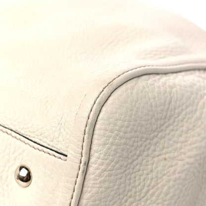 Gucci Pebbled Calfskin Large Soho Shoulder Bag Off White 9 of 19