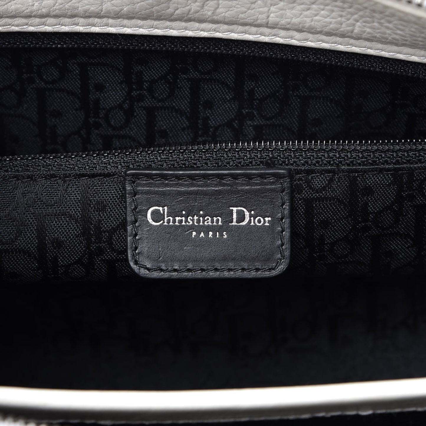 Calfskin Cannage Stitched East West Lady Dior White