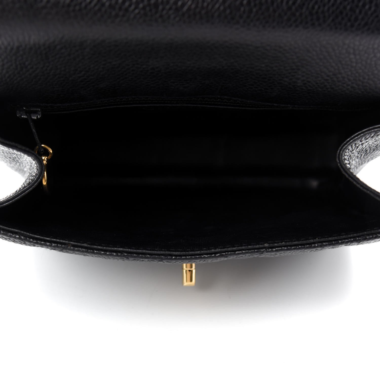 Chanel Caviar Quilted Single Flap Shoulder Bag Black 5 of 11