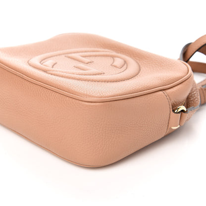 Gucci Pebbled Calfskin Small Soho Disco Bag Camelia 10 of 12