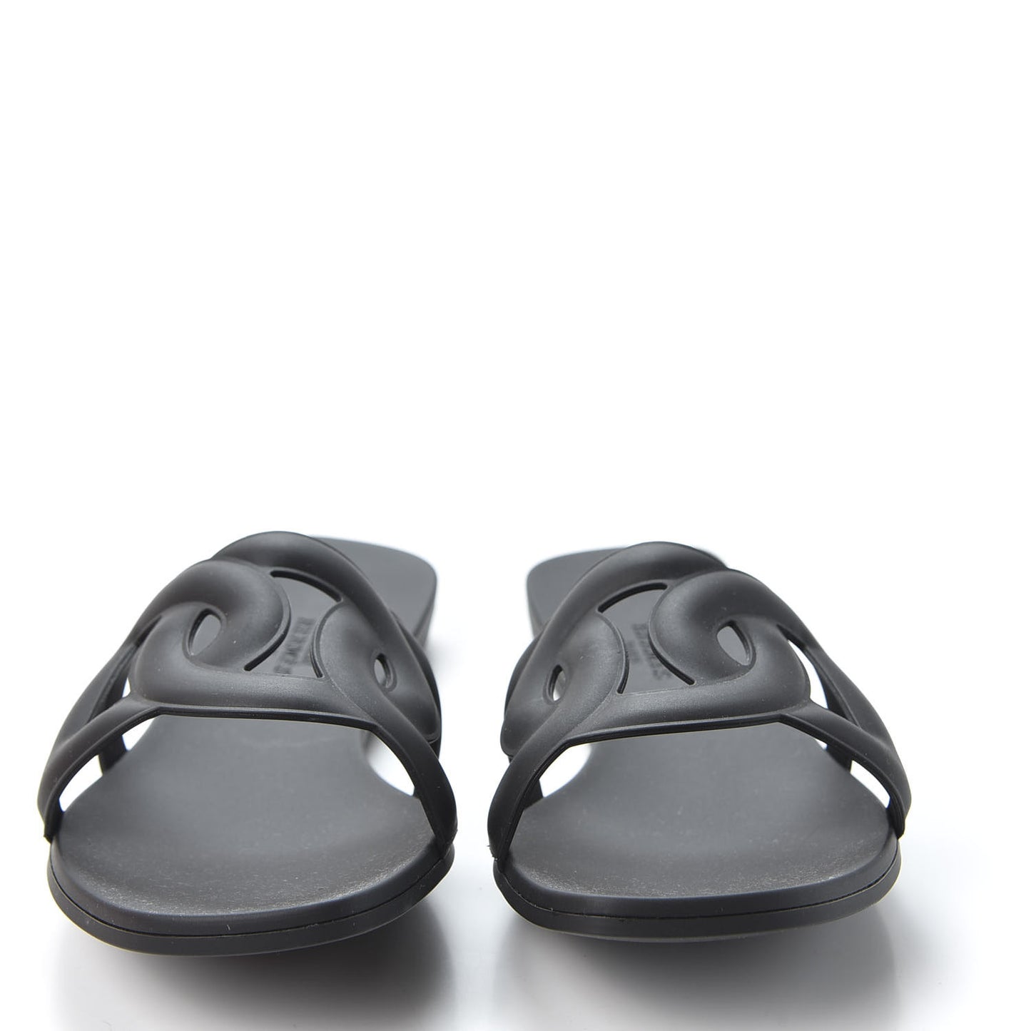 Rubber Aloha Sandals 38 Black
