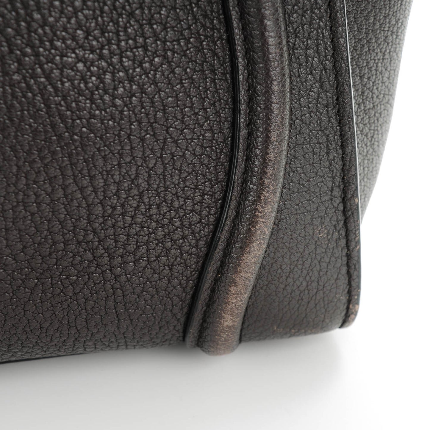 Goatskin Micro Luggage Dark Taupe