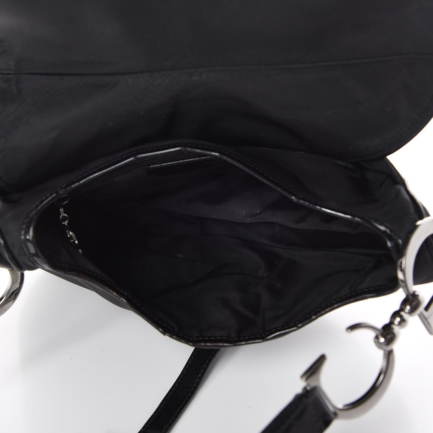 Nylon Saddle Bag Black