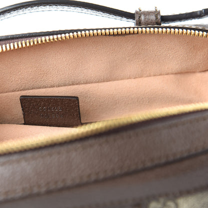 Gucci GG Supreme Monogram Web Small Ophidia Top Handle Shoulder Bag Brown 9 of 10