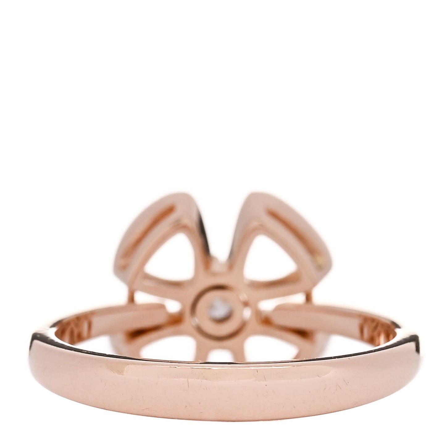 18K Rose Gold Diamond Fiorever Ring 49 5