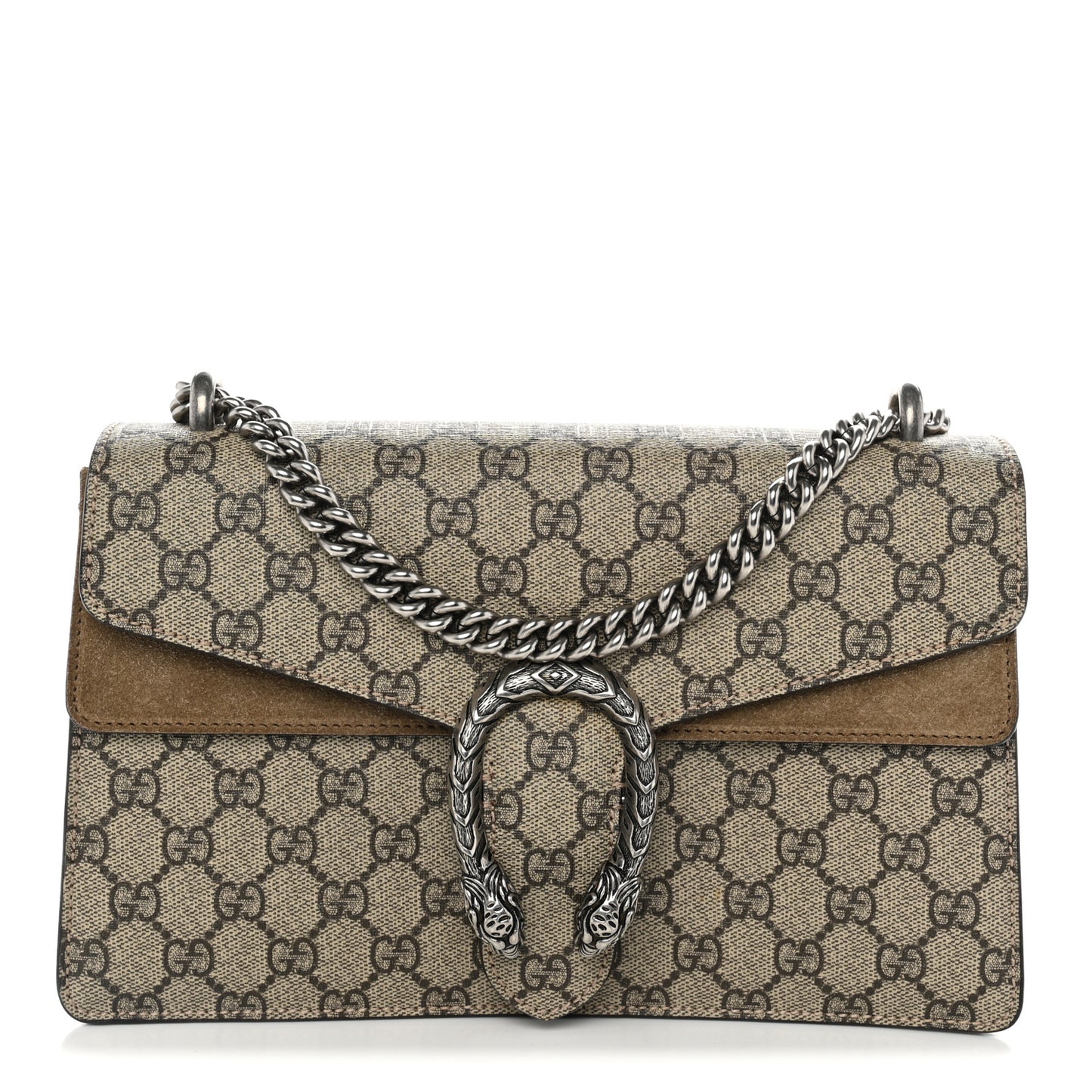 GG Supreme Monogram Small Dionysus Shoulder Bag Taupe
