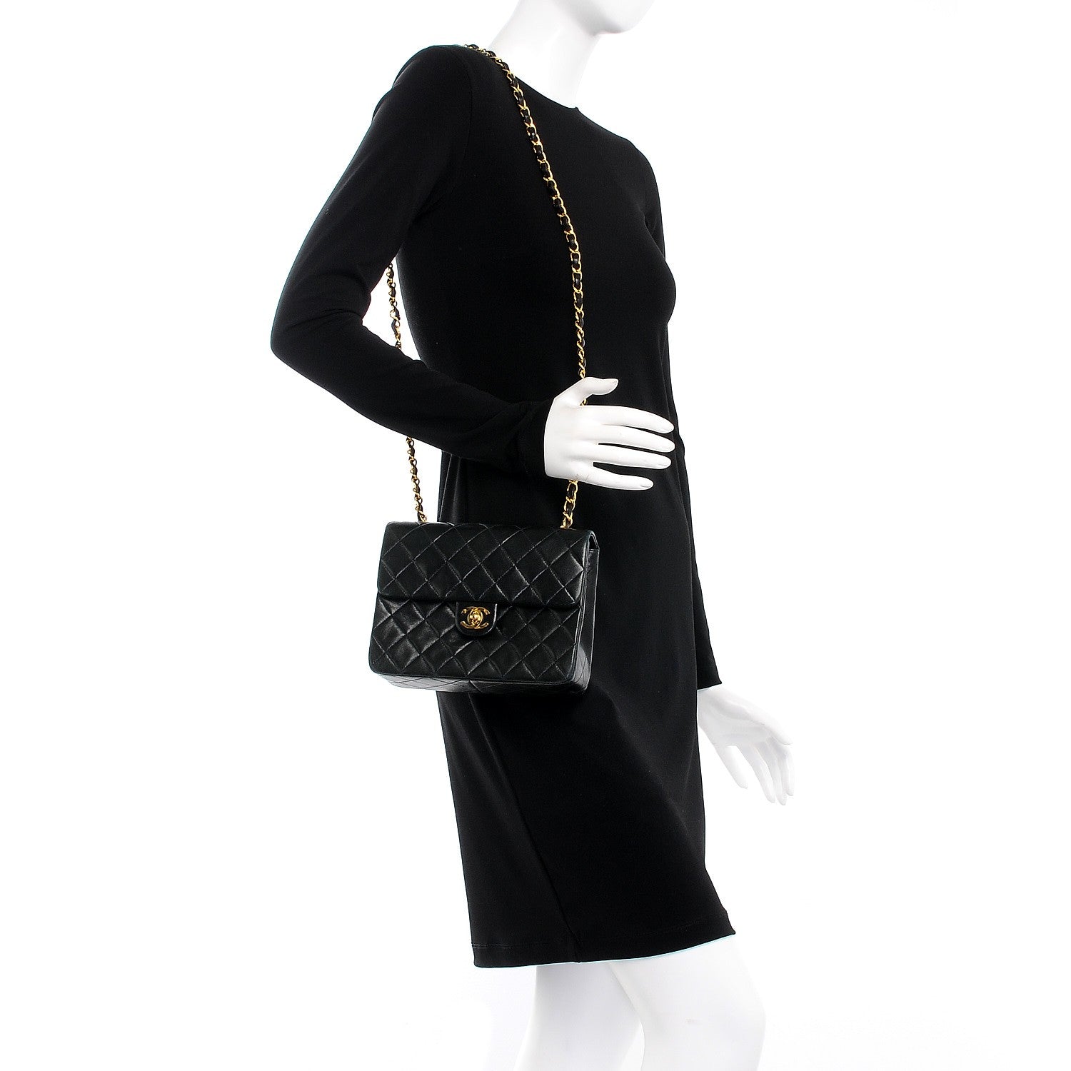 Chanel Lambskin Quilted Small Flap Black 2 of 8