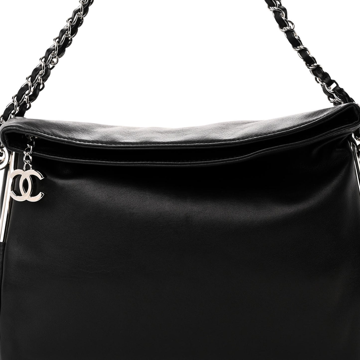 Lambskin Medium Ultimate Soft Tote Black