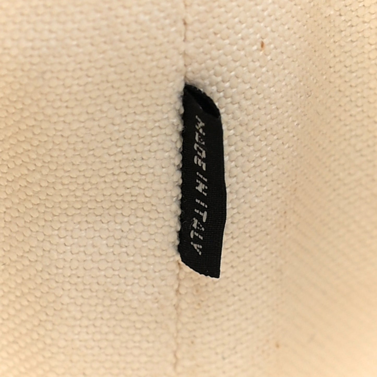 Canvas Wicker Tote White