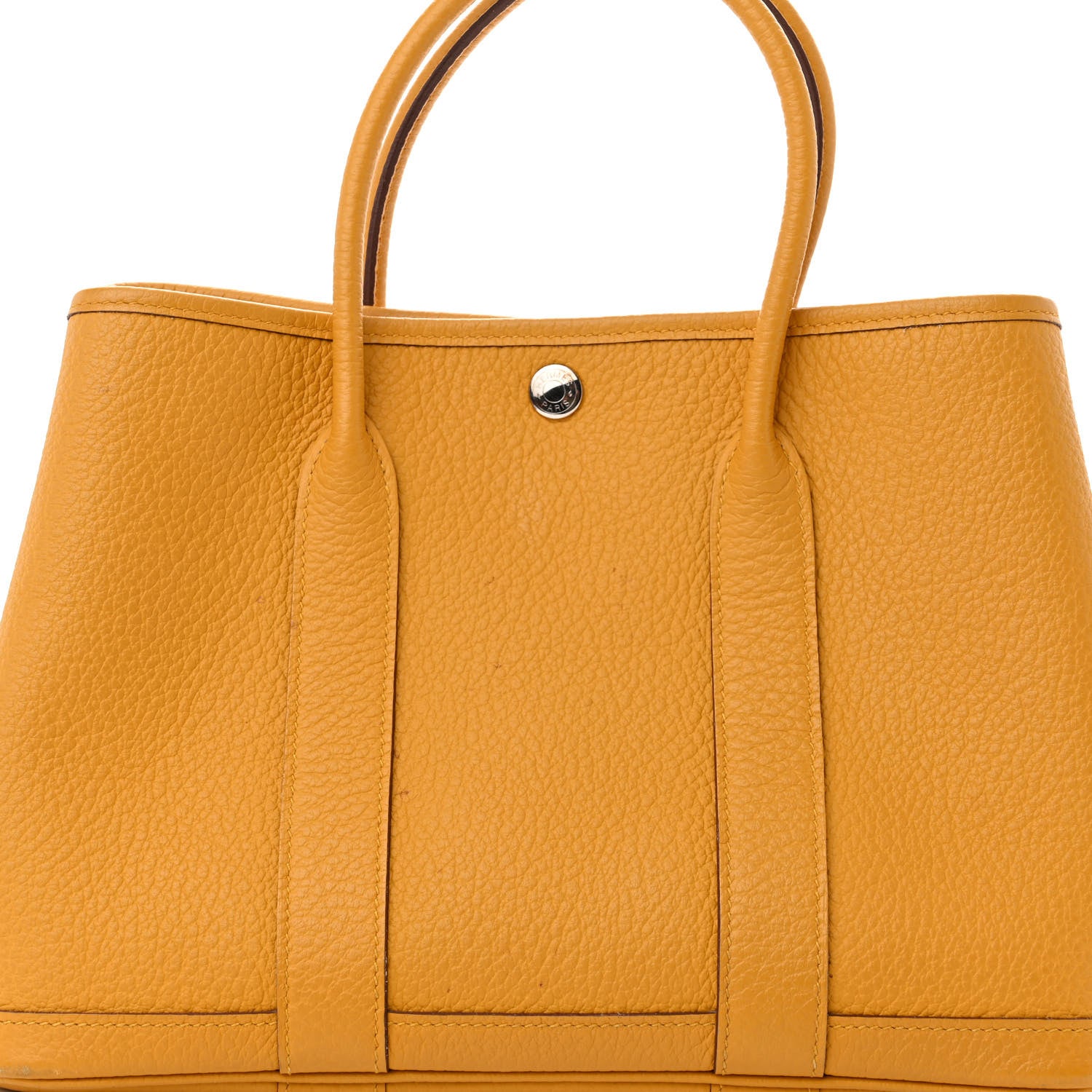 Hermes Vache Country Garden Party 30 TPM Jaune Ambre 9 of 16