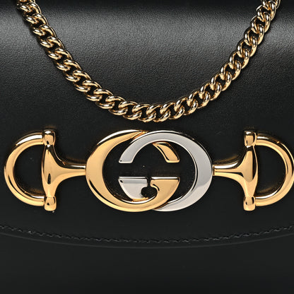Gucci Smooth Calfskin Mini Zumi Shoulder Bag Black 8 of 10