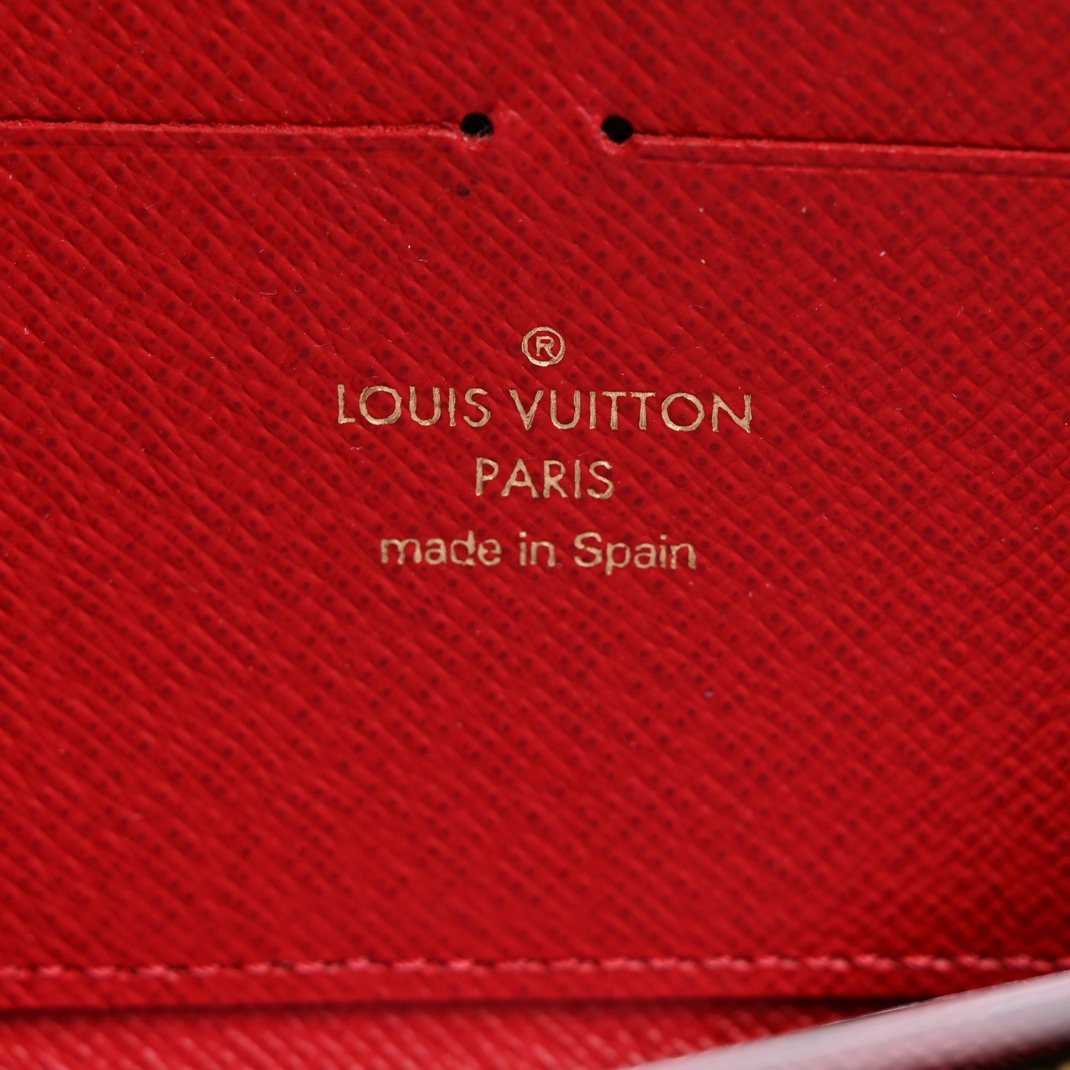 Louis Vuitton Damier Ebene Clemence Wallet Cherry 6 of 7