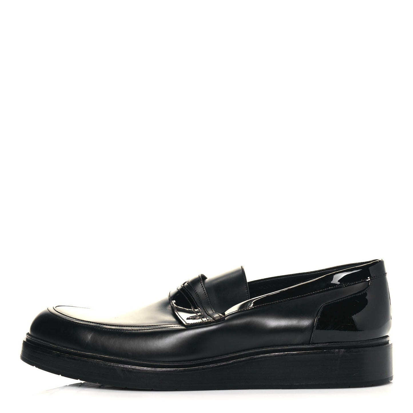 Calfskin Patent Mens Darblay Loafers 45 Black