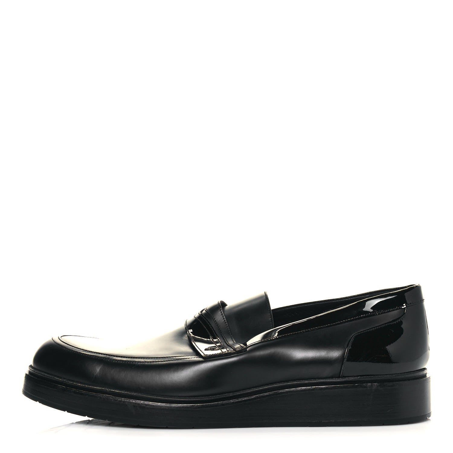 Jimmy Choo Calfskin Patent Mens Darblay Loafers 45 Black 1 of 9