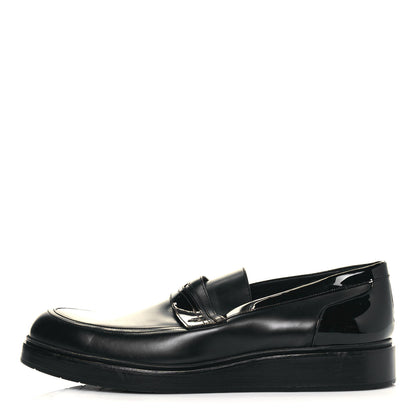 Jimmy Choo Calfskin Patent Mens Darblay Loafers 45 Black 1 of 9