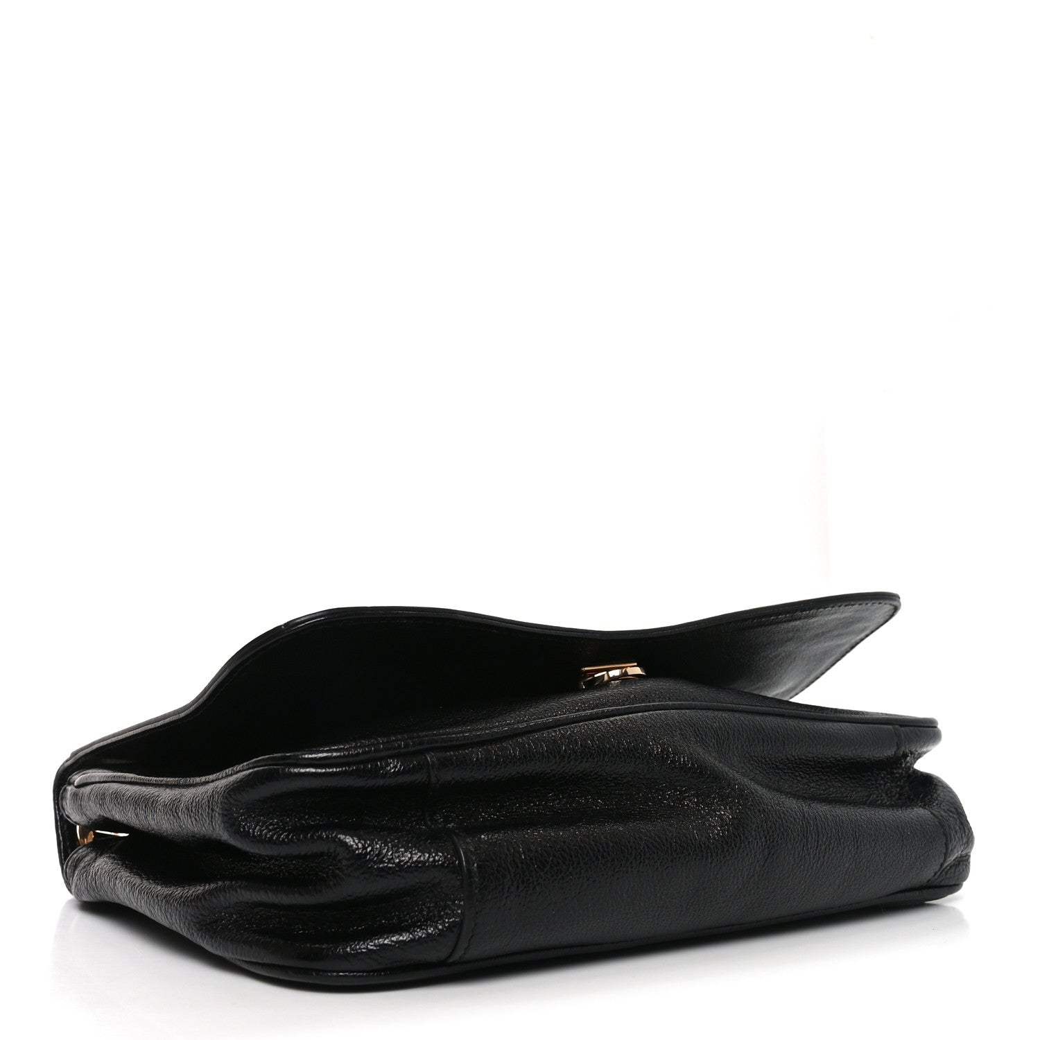 Salvatore Ferragamo Buffalo Gancini Shoulder Bag Black 4 of 9