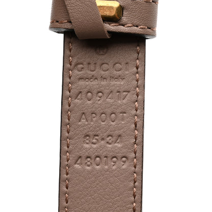 Gucci Calfskin Double G 20mm Belt 85 34 Porcelain Rose 5 of 5