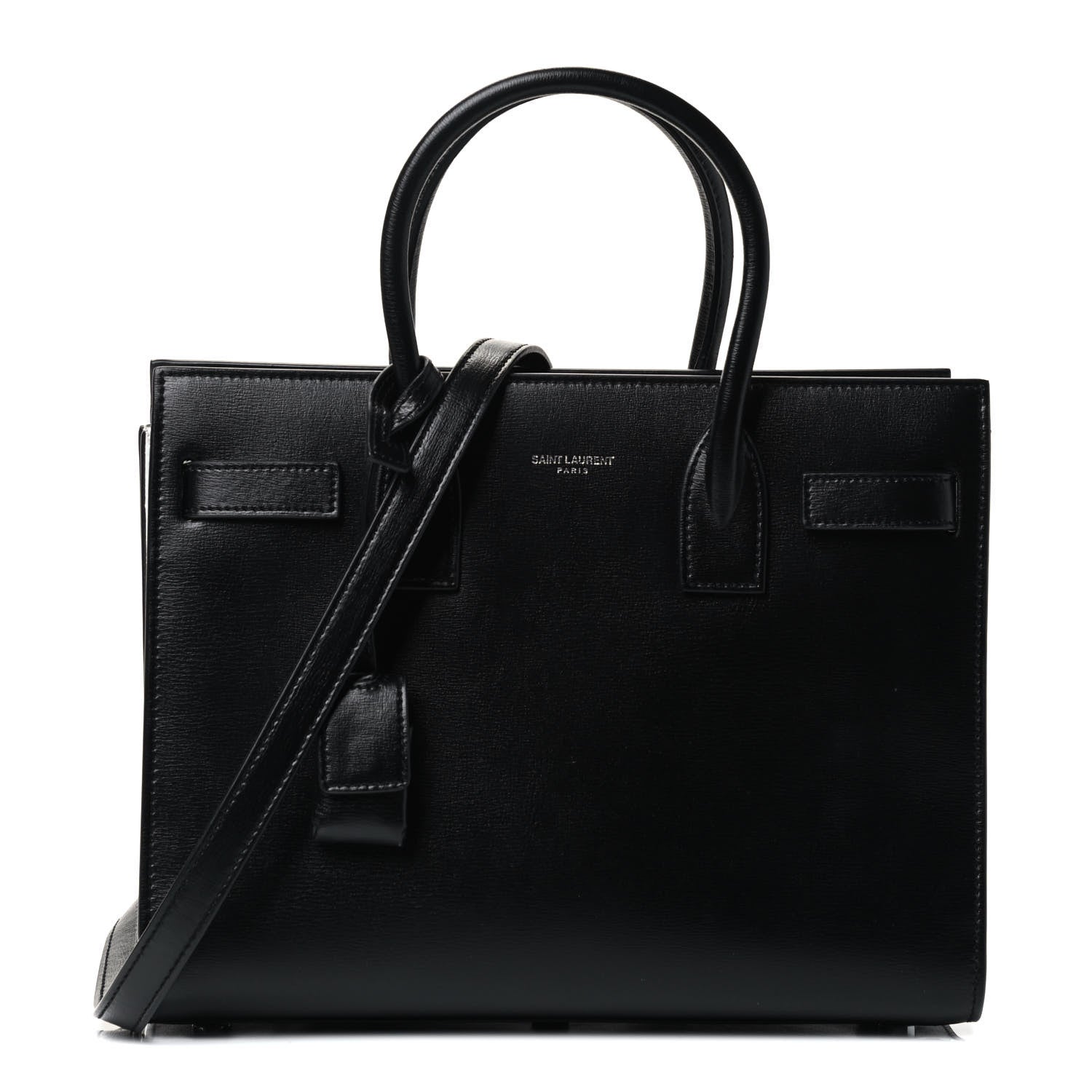 Saint Laurent Calfskin Baby Sac De Jour Black White 1 of 4