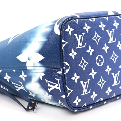 Louis Vuitton Monogram Escale Neverfull MM Blue 10 of 13