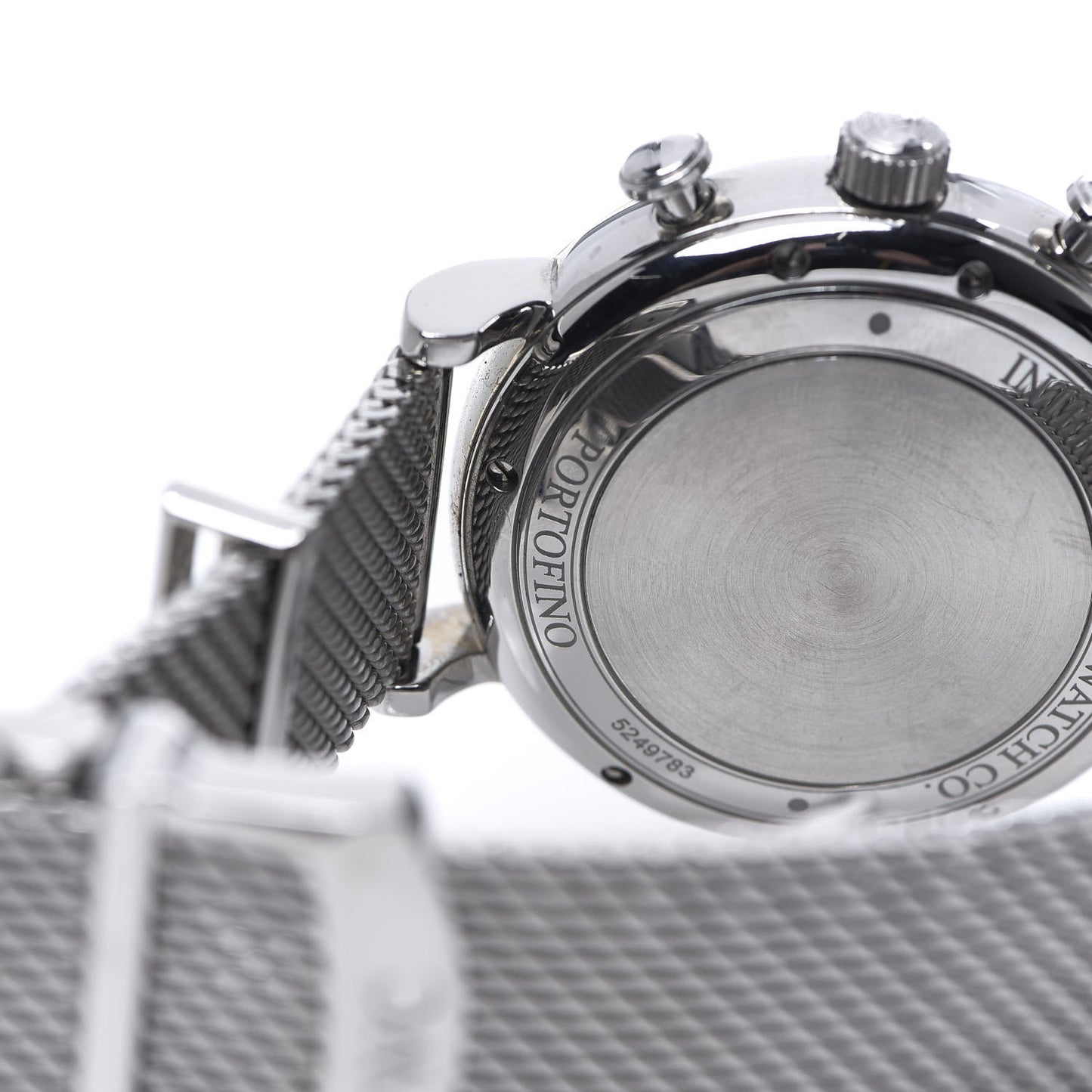 Stainless Steel 42mm Portofino Chronograph Automatic Watch Black IW391030
