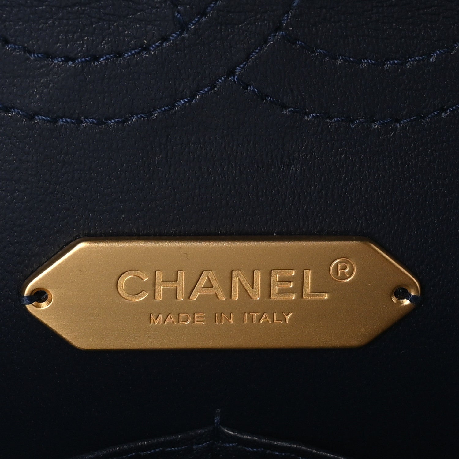 Chanel Tweed Sequin Timeless Classic Chained Double Flap Navy Blue 6 of 11