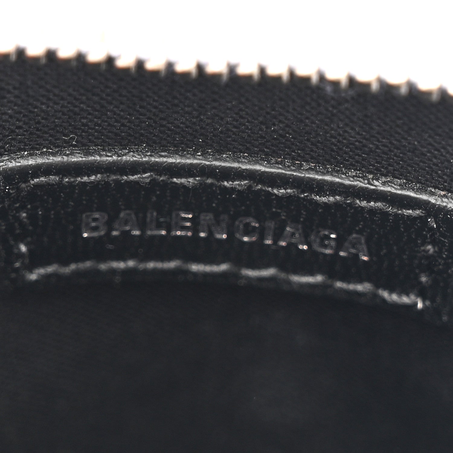 Balenciaga Calfskin Logo Crocodile Embossed Mini Ville Top Handle Bag White Black 6 of 12